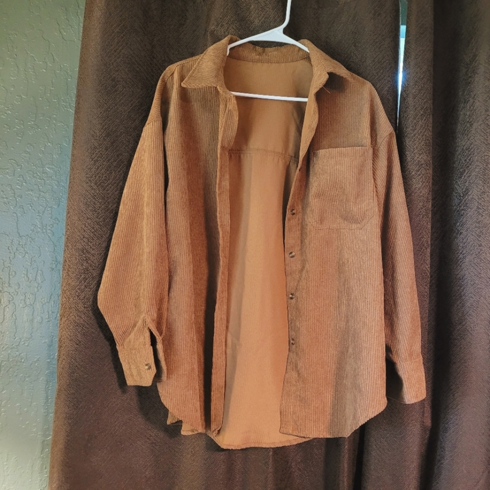 Corduroy Button Up Top